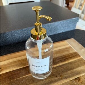 Gold and Clear Dispenser